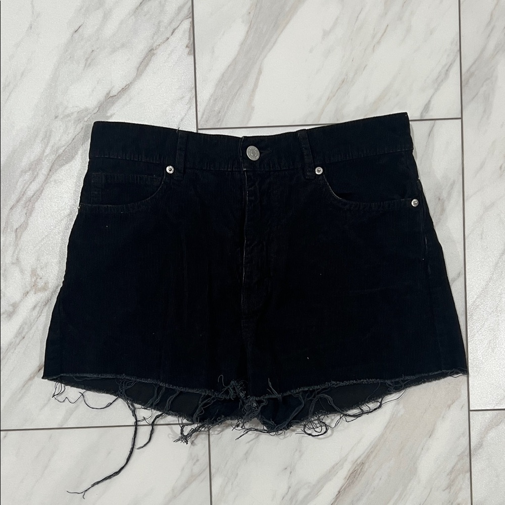 BDG Corduroy Black Jean Shorts
